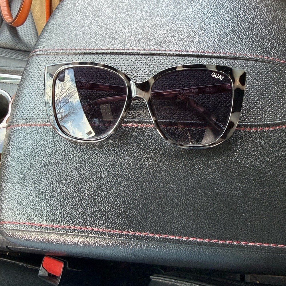 Quay Australia Black Tortoiseshell Cat Eye Sunglasses